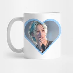 Kpop Stray Kids Felix Blue Heart Mug